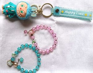 2 Bracelets And A Labubu Keychain