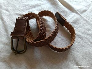 Classic Braided Leather Belt