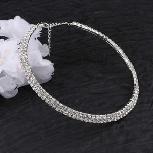 Elegant Silver Rhinestone Choker Necklace❤️