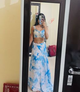 Tie-dye Lehenga Choli Set