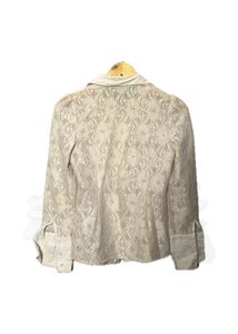 Lace Button-Up Shirt