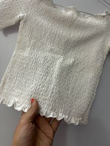 Off Shoulder Crop Top