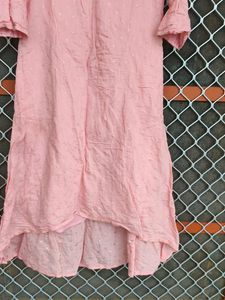 Pink Cotton Kurta