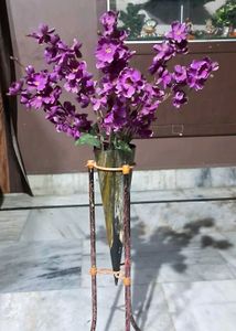 Purple Artificial Flower Decor Without Pot