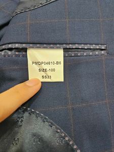 Brand New Park Avenue Blue Checkered Suit