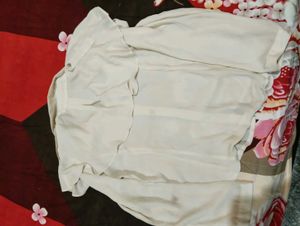 Vintage White Blouse with Cape Collar