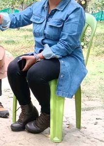 Denim long Top