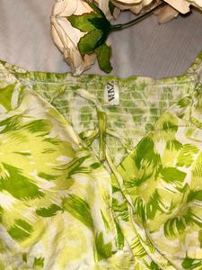 New Zara Bardot Paded Top