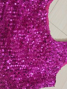 New Velvet Sequin Padded Blouse