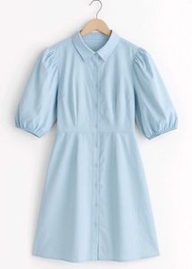 Blue Shirt Dress
