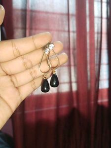 Black And Gold Earings