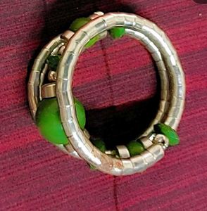 Silver Green Bracelete