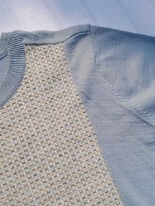 Light Blue Fine Knit T Shirt