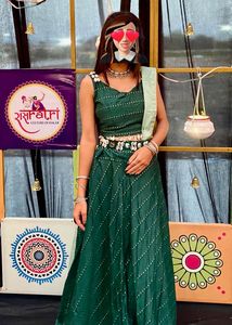 Green Lehenga For Women