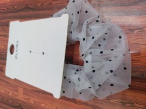 Organza Scrunchie (Black&amp;White)