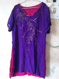 Elegant Purple Kurta Set