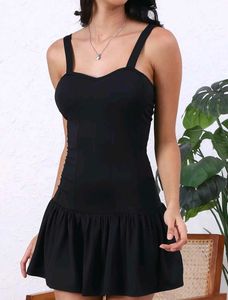 Shein Cute Strappy Sleeves Dress