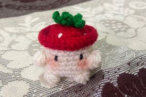 Crochet Baby Mushroom Keychain🍓