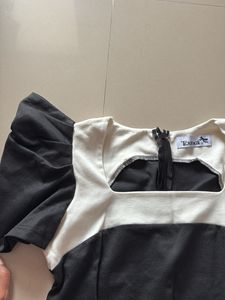 Two-Tone Mini Dress