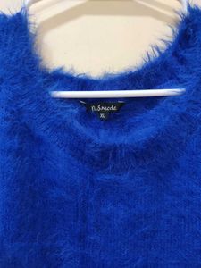 Blue Oversized Terry Jumper