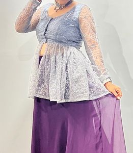 only grey crop top