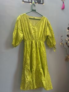 Neon Cut-Out Dress