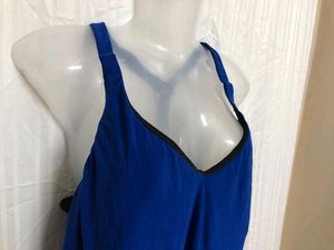 Aqua Green Blue Sleevless Top