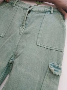 Mint Green Cargo Pants
