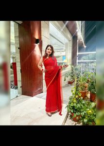 Elegant Red Saree