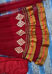 Beautiful Red Anarkali Suit Under 500