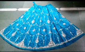Fairy Blue Color Lehnga With Chunni