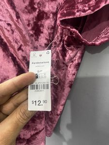 Velvet Crop Top Unique Pieces