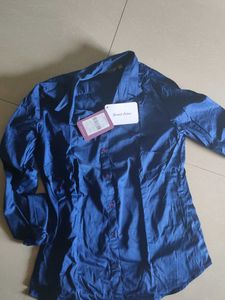 Blue Dress Cotton Shirt
