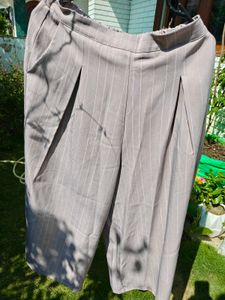 Striped Culottes Trousers
