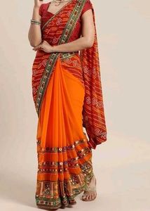 Orange Saree