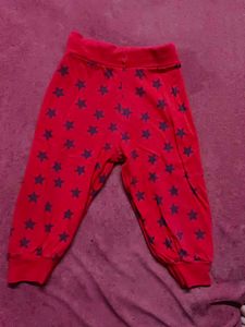 Starry Red Harem Pants