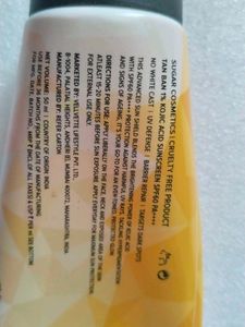 Sugar Tan Ban Sunscreen