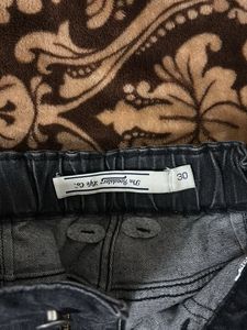 Black Wash Cargo Jeans