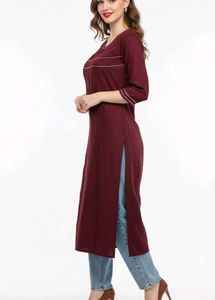 Maroon meadow Kurta