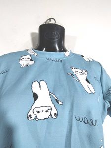 Cat Print Top