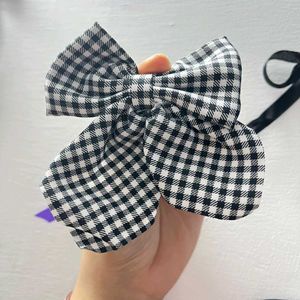 Check And Plain Bow Hairpins Or Hairrubbers