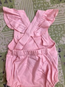 Pink Ruffle Romper