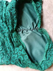 Emerald Green Lace Dress