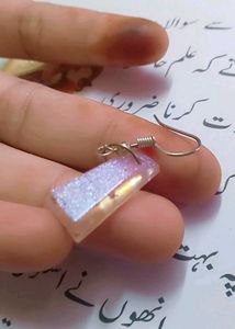 Resin art earrings