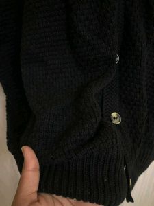 Croft &amp; Barrow Black Wool Sweetshirts