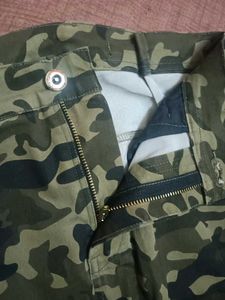 Camouflage Print Jeans