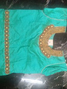 Teal Embellished Ethnic Dress