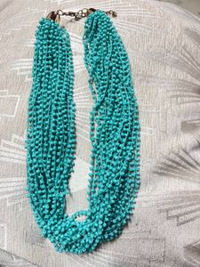 Boho Turquoise Beaded Statement Necklace