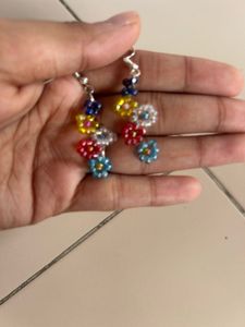 Flower Beaded Jewelry Set handmade