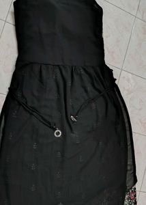 Black Padded Kurta